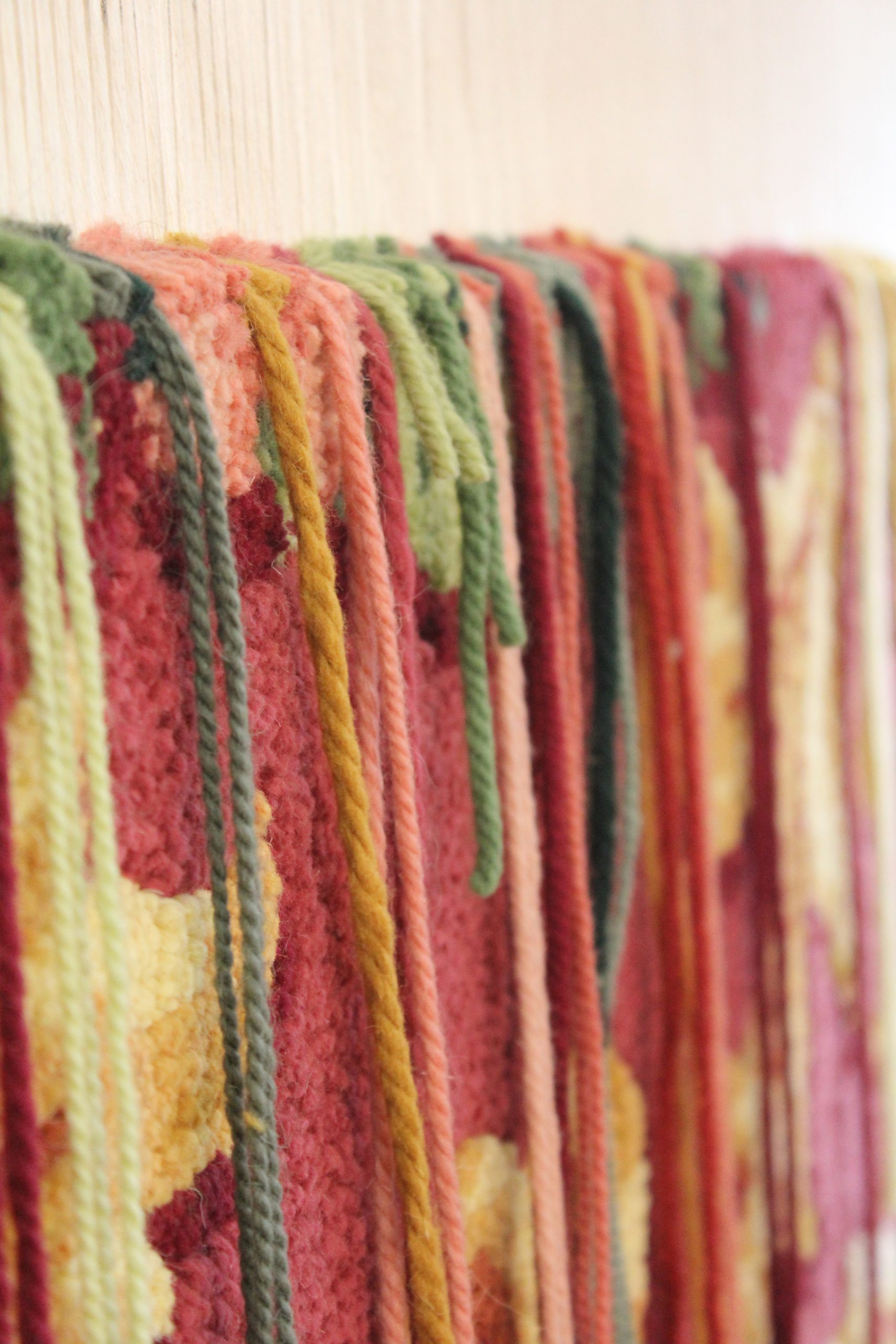 Lana para fabricar alfombra de nudo