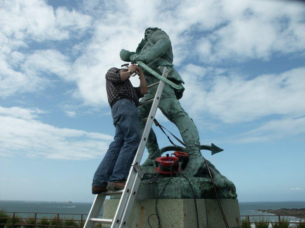 Restauration de statue surcouf st malo
